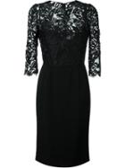 Dolce & Gabbana Lace Top Dress, Women's, Size: 46, Black, Polyester/nylon/spandex/elastane/silk