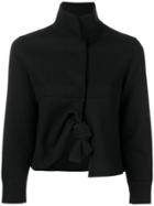 Hache Cropped Knot Jacket - Black