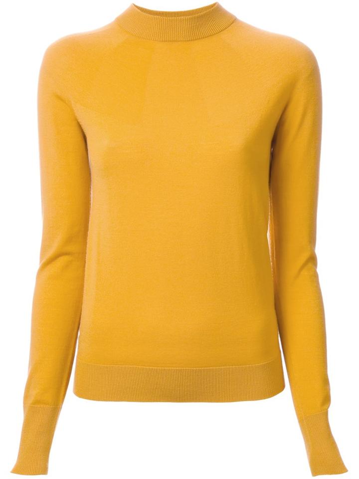 Lemaire High Neck Jumper - Yellow & Orange