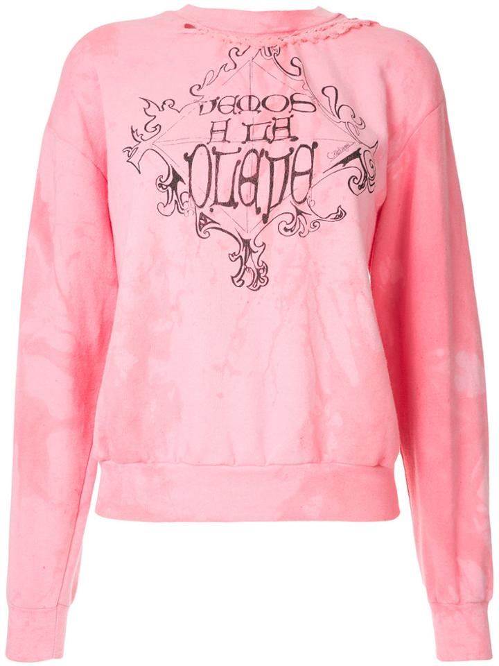 Ottolinger Braided Sweatshirt - Pink & Purple