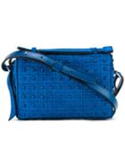 Tod's Studded Crossbody Bag, Women's, Blue, Calf Leather