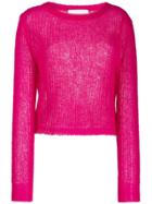 Chiara Bertani Ribbed Knit Jumper - Pink