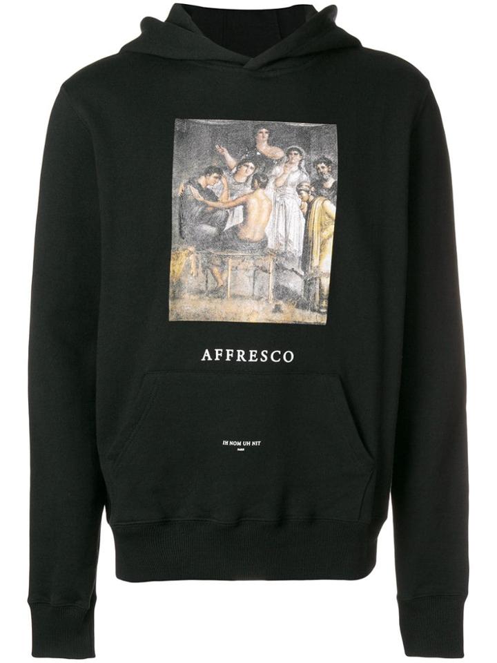 Ih Nom Uh Nit Painting Print Hoodie - Black
