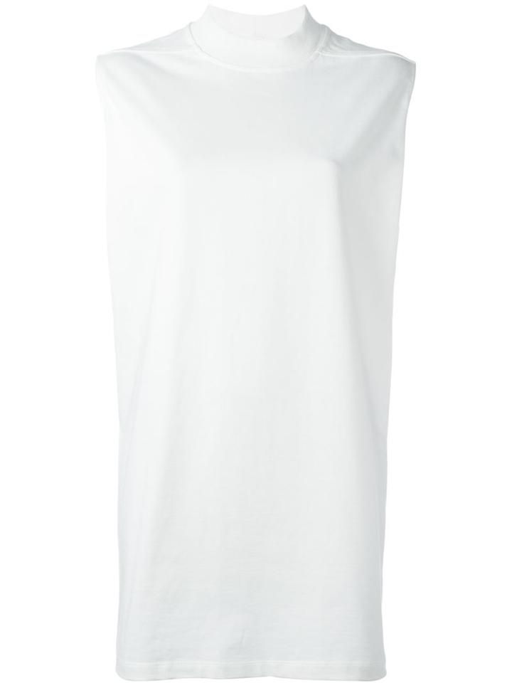 Rick Owens Round Neck Top, Men's, Size: 48, White, Cotton