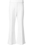 Ellery Cropped Flared Trousers, Women's, Size: 8, White, Polyester