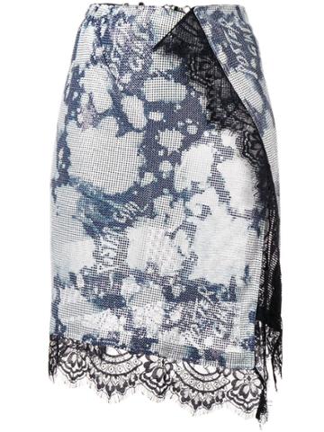 Poster Girl Brandy Wrap Skirt - Blue