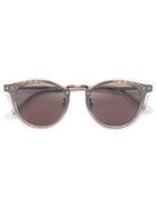 Bottega Veneta Eyewear Intrecciato Cat Eye Sunglasses - Metallic