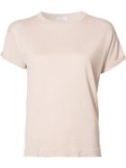 Brunello Cucinelli 'lurex' T-shirt, Women's, Size: Large, Pink/purple, Silk/polyamide/cashmere/metallized Polyester
