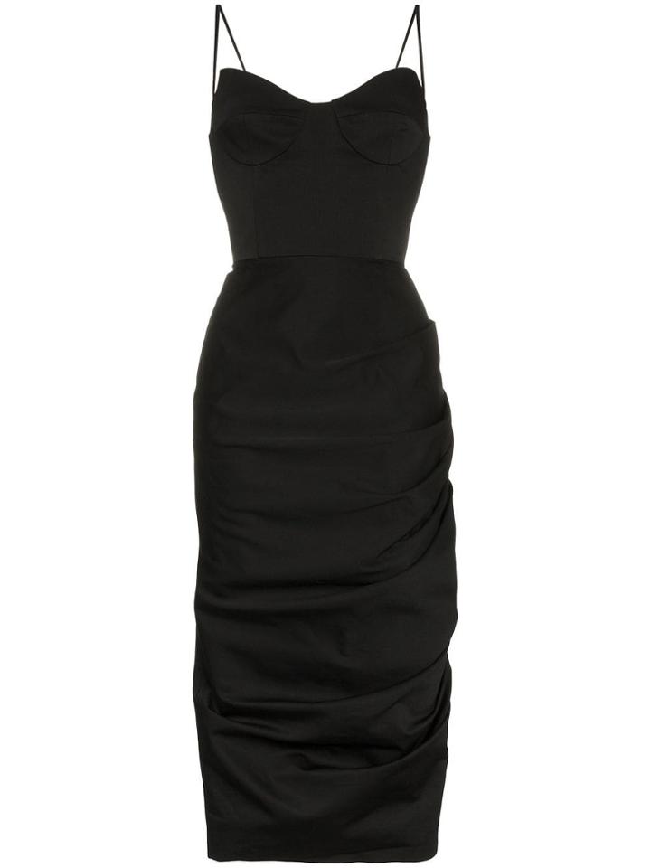 Aleksandre Akhalkatsishvili Strappy Cotton Corset Dress - Black