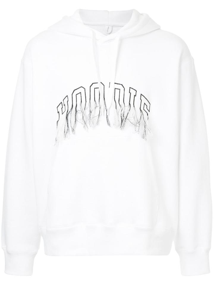 Doublet Embroidered Detail Hoodie - White