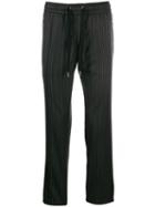 Dolce & Gabbana Straight Striped Trousers - Grey