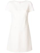 Courrèges Shift Fitted Dress - White
