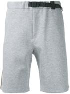 En Route - Lateral Stripes Sweatshorts - Men - Cotton - 2, Grey, Cotton