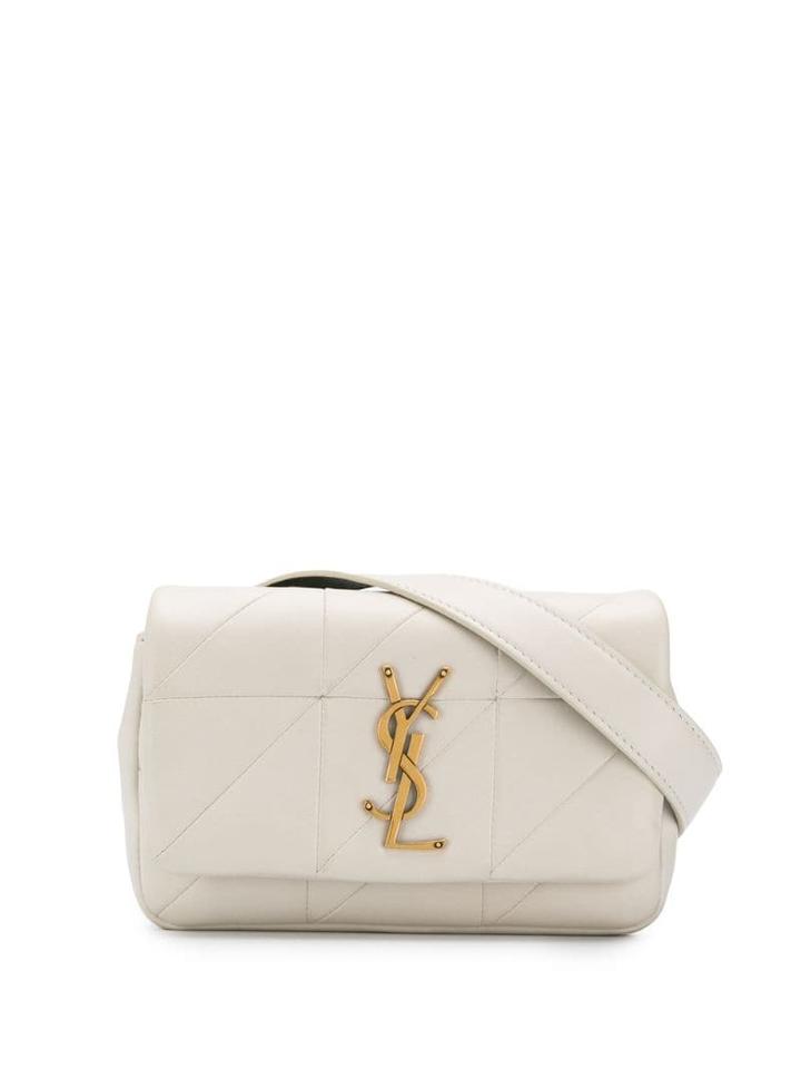Saint Laurent Jamie Carre Rive Gauche Belt Bag - Neutrals