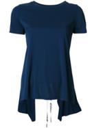 Dondup Rear-cropped T-shirt - Blue