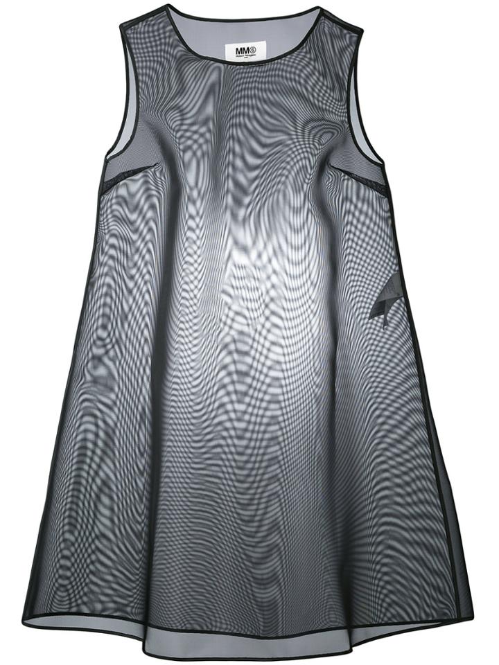 Mm6 Maison Margiela Transparent Regid Dress - Black