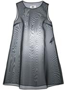 Mm6 Maison Margiela Transparent Regid Dress - Black