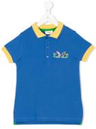 Fendi Kids - Bag Bugs Polo Shirt - Kids - Cotton - 7 Yrs, Blue