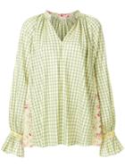 Natasha Zinko Flared Checked Shirt - Yellow