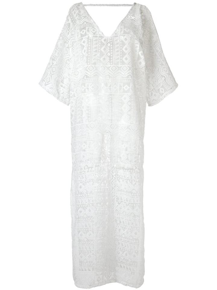 Brigitte Lace Kaftan, Women's, Size: P, White, Polyester