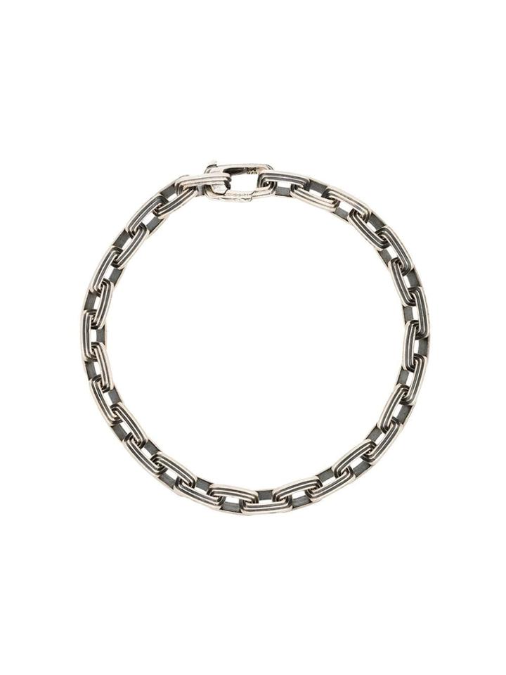 M. Cohen Silver Rectangular Link Chain Bracelet