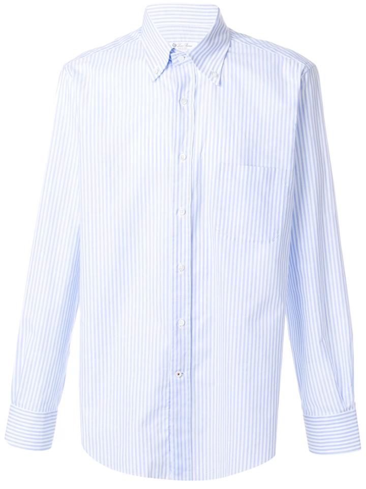 Loro Piana Striped Classic Shirt - Blue
