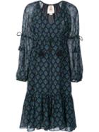 Figue 'nicola' Dress, Women's, Size: Large, Blue, Silk/viscose