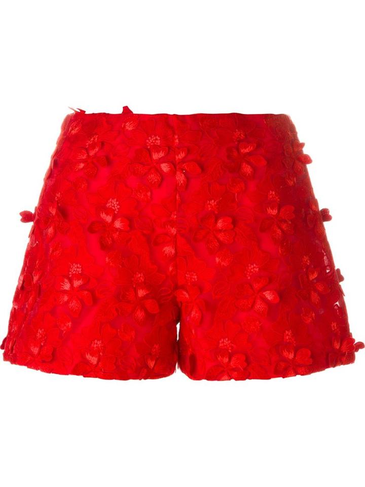 Giamba Flower Applique Shorts