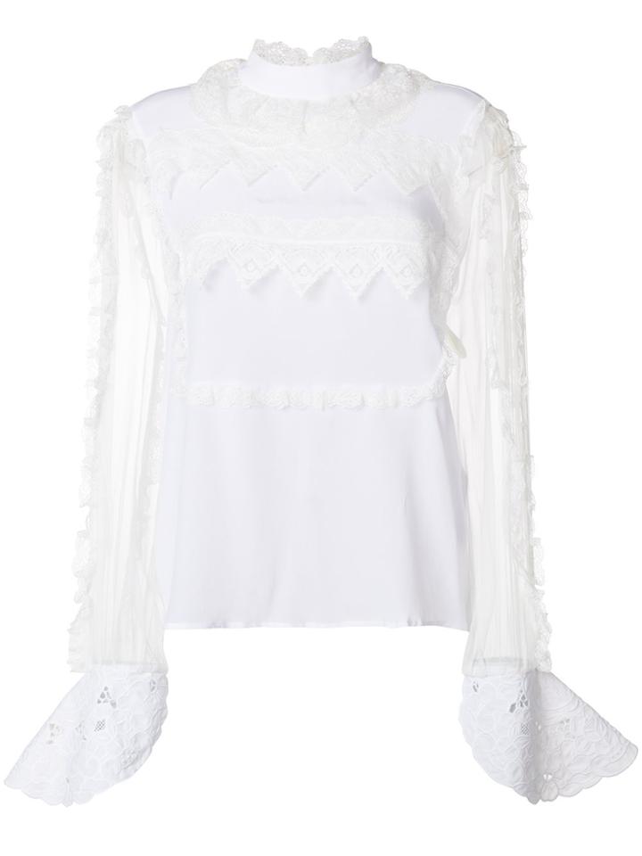 Preen By Thornton Bregazzi Bloom Blouse - White