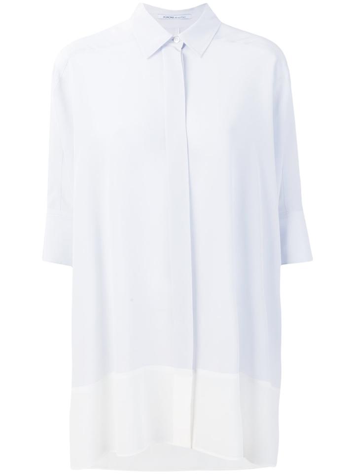 Agnona Oversized Short Sleeve Shirt - Blue