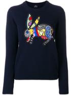 Ps By Paul Smith Rabbit Patch Jumper - Blue
