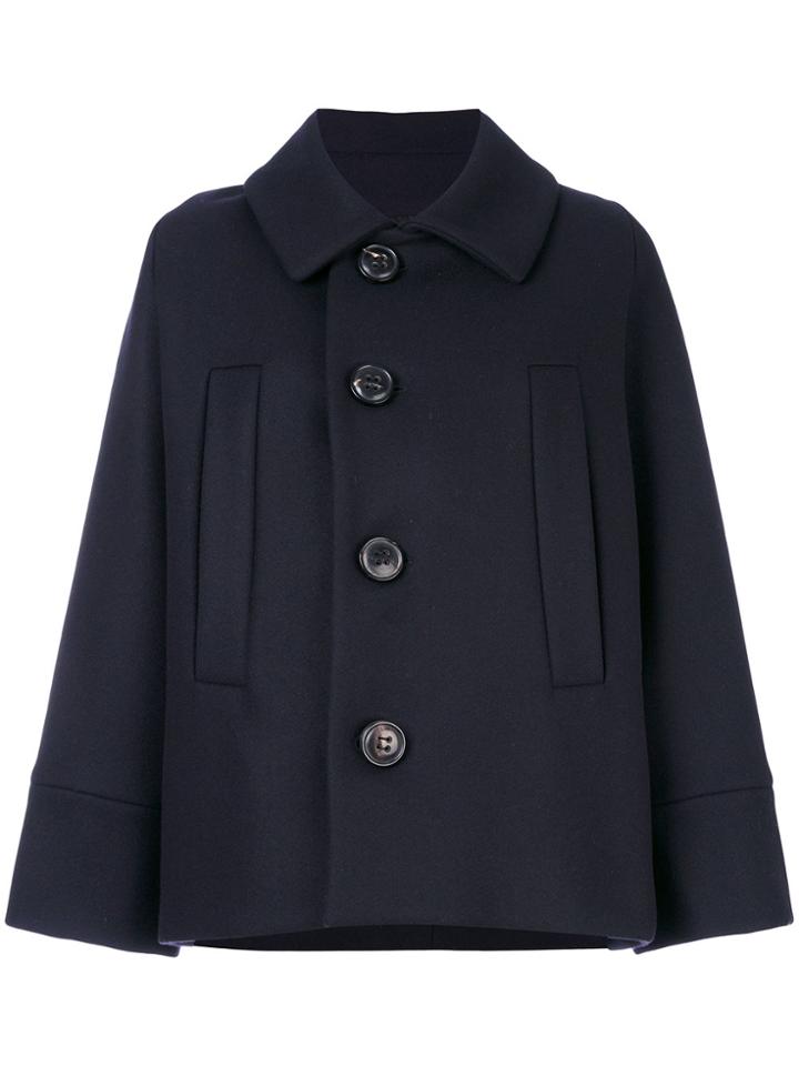 Dsquared2 Buttoned Coat - Blue