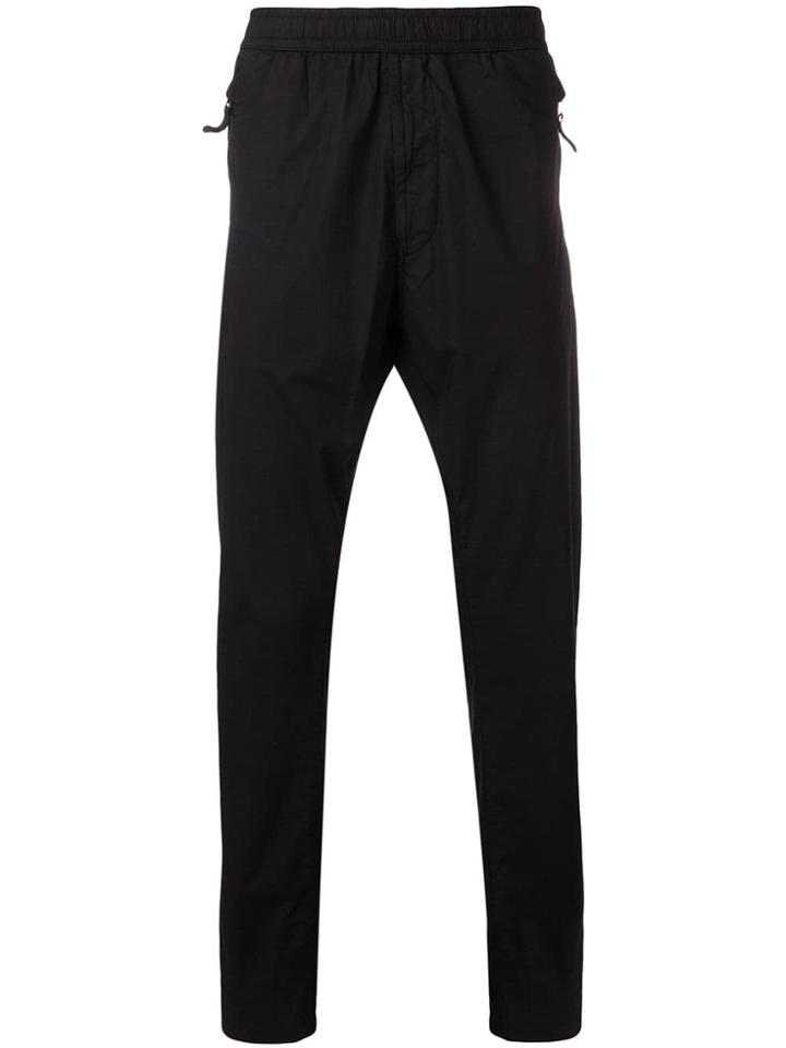 Stone Island Zipped Pocket Trousers - Black