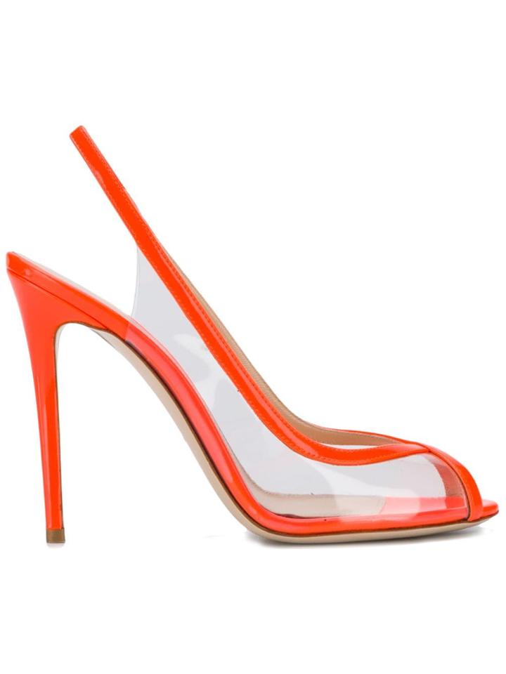 Deimille Stiletto Slingback Sandals - Orange