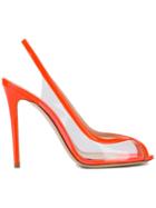 Deimille Stiletto Slingback Sandals - Orange