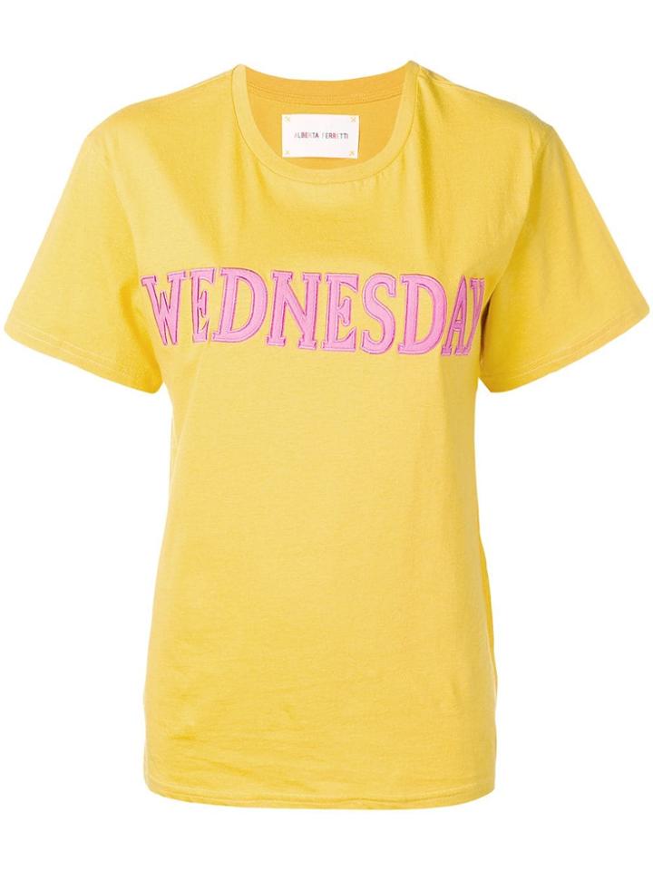 Alberta Ferretti Wednesday T-shirt - Yellow