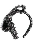Eugenia Kim Misti Tweed Bow Headband - Black