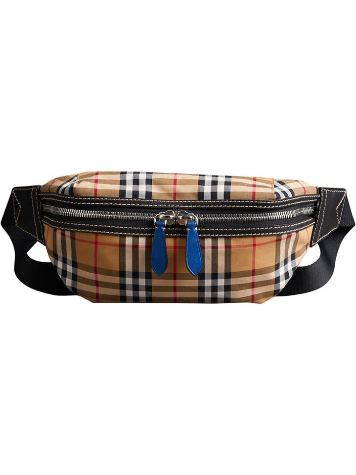 Burberry Medium Vintage Check Bum Bag - Yellow & Orange