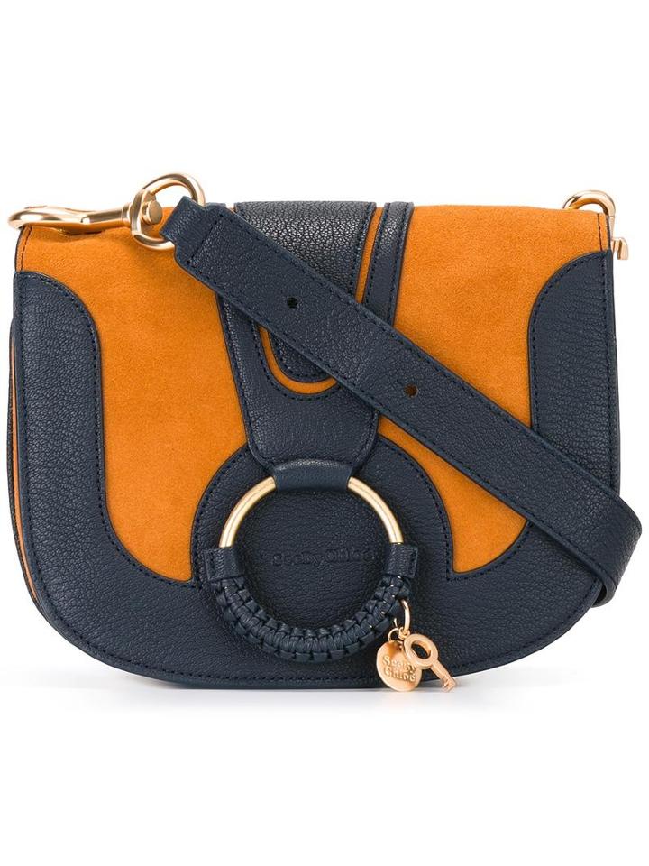 See By Chloé Hana Crossbody Bag, Women's, Blue, Cotton/goat Skin