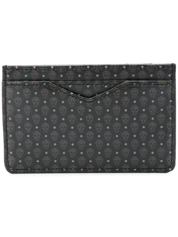 Alexander Mcqueen Micro Skull Cardholder - Grey