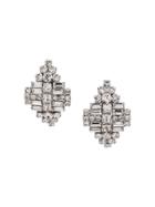 Christian Dior Pre-owned '1990s Diamond-shape Earrings - Silver