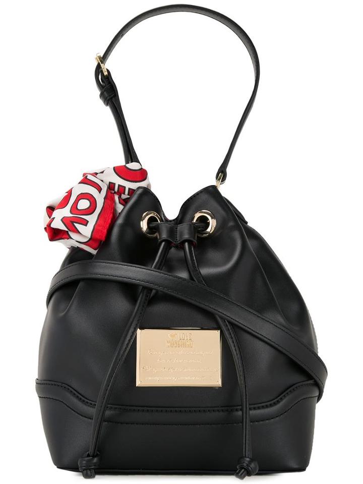 Love Moschino Bucket Shoulder Bag, Women's, Black, Polyurethane