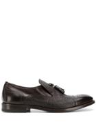 Henderson Baracco Textured Fringe Loafers - Brown