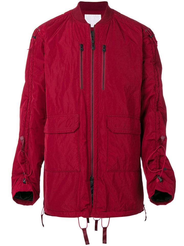 White Mountaineering Long Sleeved Padded Jacket - Red