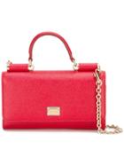 Dolce & Gabbana Mini 'von' Shoulder Bag, Women's, Red, Calf Leather