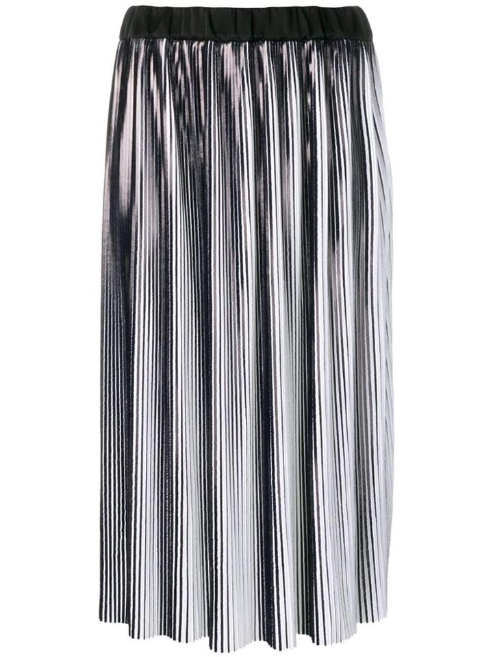 Balmain Loose Pleated Skirt - Black