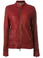 Pihakapi Band Collar Jacket, Women's, Size: Medium, Red, Lamb Skin/viscose