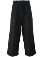 Craig Green Textured Wide-leg Trousers, Men's, Size: Medium, Black, Silk/cotton/nylon/polyester
