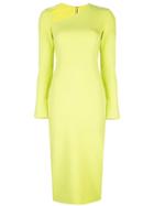 Christian Siriano Asymmetric Neck Dress - Green