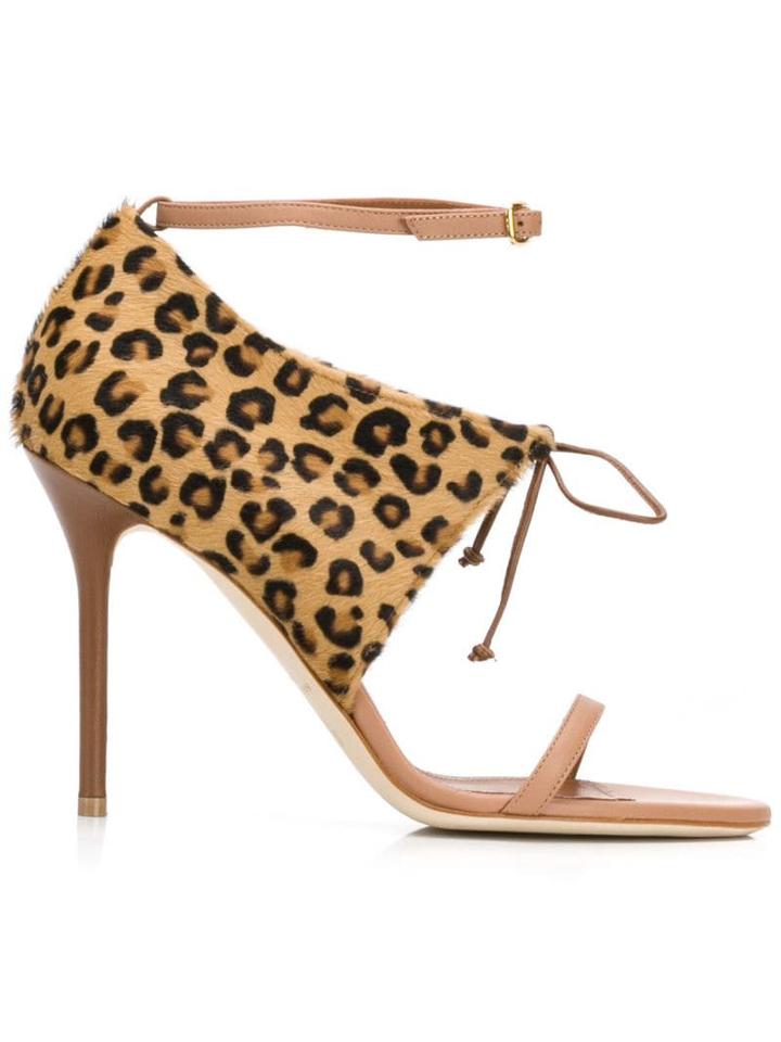 Malone Souliers Johana Leopard-print Sandals - Neutrals